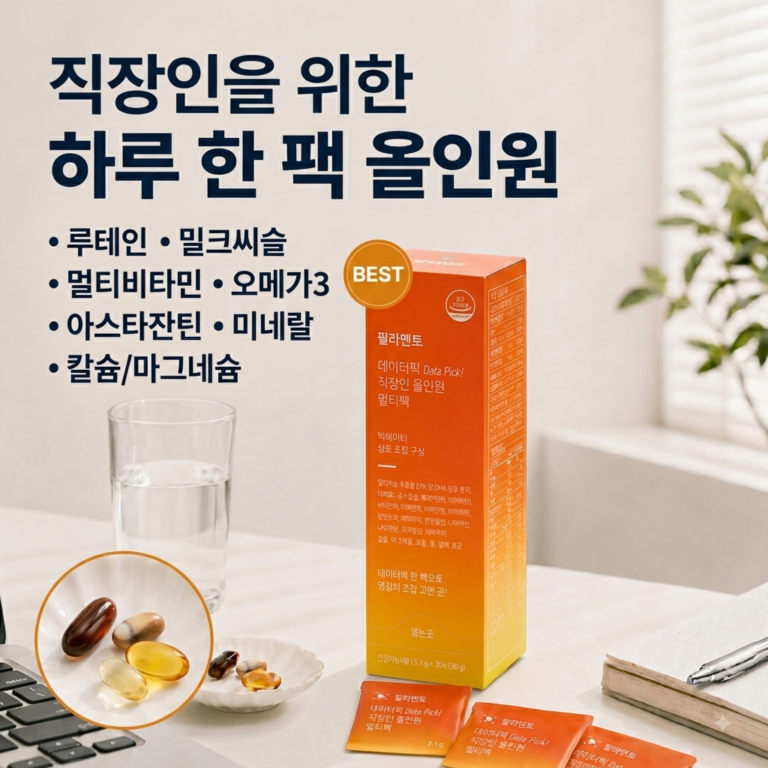필라멘토 올인원 멀티팩 오메가3+루테인+밀크씨슬+멀티비타민+칼슘+마그네슘, 1개, 93g